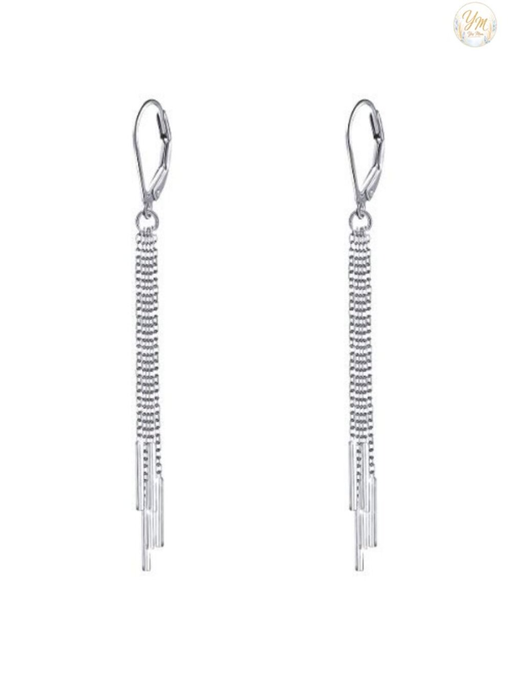 S925 Sterling Silver Vertical Dangle Drop Earrings for Women